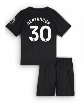 Billige Fotballdrakt Tottenham Hotspur Rodrigo Bentancur #30 Replika Bortedraktsett Barn 2025-26 Kortermet (med bukser)